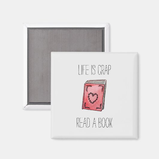 Das Leben ist Mist Magnet (Vorderseite/Rückseite)