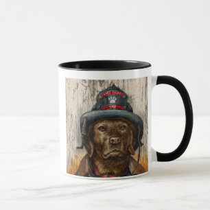 "Das Leben ist mit ein Feuerwehrmann-" Schokolade Tasse