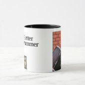 "Das Leben ist mit ein Schlagzeuger-" gelbem Tasse (Zentrum)