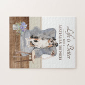 Das Leben ist mit einem australischen Hirten Puzzle (Horizontal)