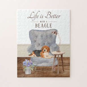 Das Leben ist mit einem Beagle Jigsaw Puzzle