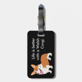 Das Leben ist mit einem Corgi besser Gepäckanhänger (Rückseite vertikal)