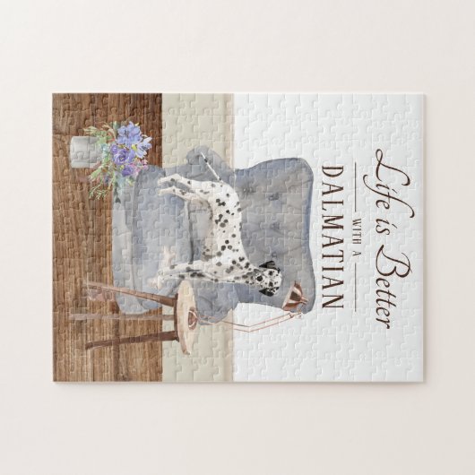 Das Leben ist mit einem Dalmatiner-Puzzle Puzzle (Horizontal)