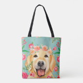 Das Leben ist mit einem golden retriever besser Tasche (Rückseite)
