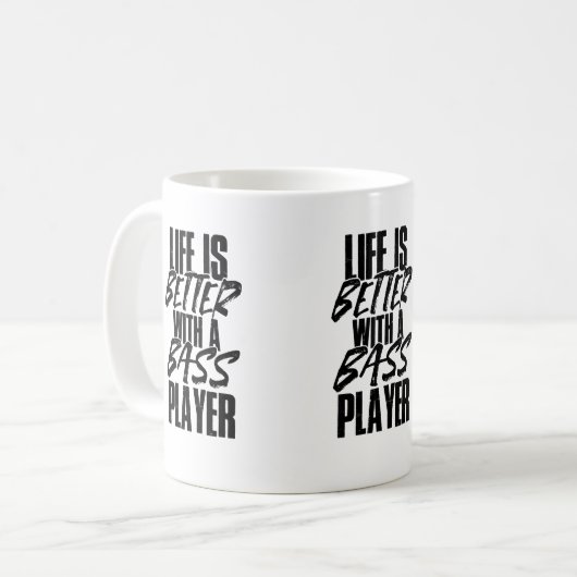Das Leben ist mit einem Kaffeetasse (Vorderseite Links)