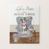 Das Leben ist mit einer Bostoner Terrasse Puzzle (Vertikal)