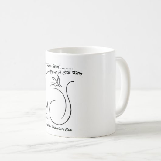 Das Leben ist mit einer CHkitty-Kaffee-Tasse Kaffeetasse (VorderseiteRechts)