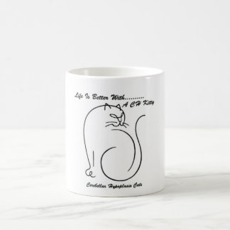 Das Leben ist mit einer CHkitty-Kaffee-Tasse Kaffeetasse