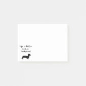 Das Leben ist mit einer Dackel besser Post-it Klebezettel (Vorderseite)