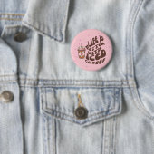 Das Leben ist mit Eis-Kaffee besser. Button (Beispiel)