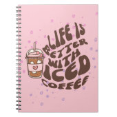 Das Leben ist mit Eis-Kaffee besser. Notizblock (Vorderseite)