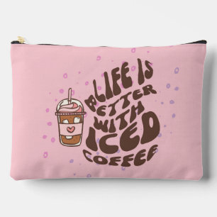 Das Leben ist mit Eis-Kaffee besser. Zubehörtasche