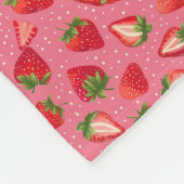 Das Leben ist mit Erdbeeren gut berry. Fleecedecke (Ecke)