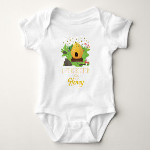 Das Leben ist mit Honig-Klimaimker besser Baby Strampler