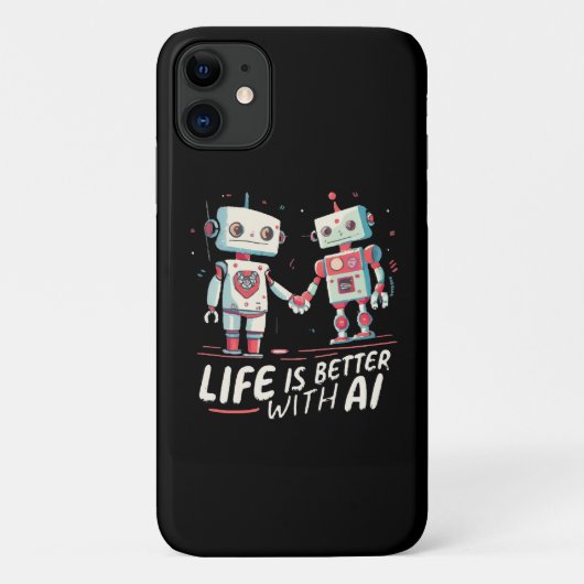 Das Leben ist mit KI besser Case-Mate iPhone Hülle (Rückseite)