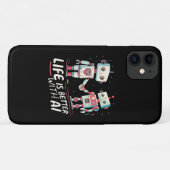Das Leben ist mit KI besser Case-Mate iPhone Hülle (Rückseite (Horizontal))