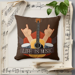 Das Leben ist Musik Kissen