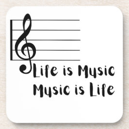 Das Leben ist Musik, Musik ist das Leben Getränkeuntersetzer