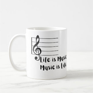 Das Leben ist Musik, Musik ist das Leben Kaffeetasse