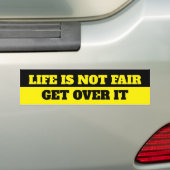 DAS LEBEN IST NICHT FAIR. AUTOAUFKLEBER (Auf Auto)
