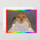 Das Leben ist nicht fair Postkarte (Vorne/Hinten)