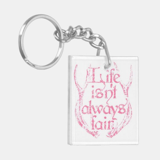 Das Leben ist nicht immer angemessen Schlüsselanhänger (Vorderseite links)