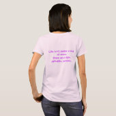 "Das Leben ist nicht immer ein Bett der Rosen" T-Shirt (Schwarz voll)