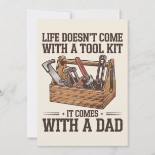 Das Leben ist nicht mit einem Toolkit ausgestattet Feiertagskarte