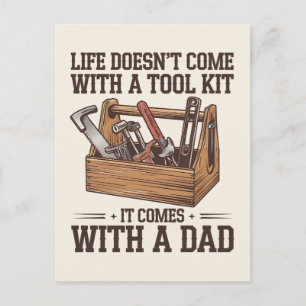 Das Leben ist nicht mit einem Toolkit ausgestattet Postkarte
