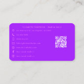 Das Leben ist nicht perfekt, aber Ihre Nägel könne Visitenkarte (Rückseite)