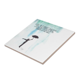 Das Leben ist nicht wartete ungefähr den Sturm, u Fliese