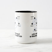 Das Leben ist nichts aber eine Melasse der Zweifarbige Tasse (Mittel)