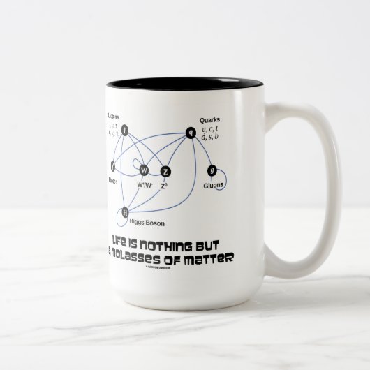 Das Leben ist nichts aber eine Melasse der Zweifarbige Tasse (Rechts)