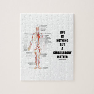 Das Leben ist nichts aber eine zirkulierende Puzzle