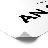 Das Leben ist nichts anderes als ein Bio Krebs-Zyk Poster (Ecke)