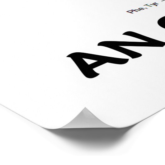 Das Leben ist nichts anderes als ein Bio Krebs-Zyk Poster (Ecke)