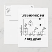 Das Leben ist nichts anderes als ein Jerk Circuit  Postkarte (Vorne/Hinten)