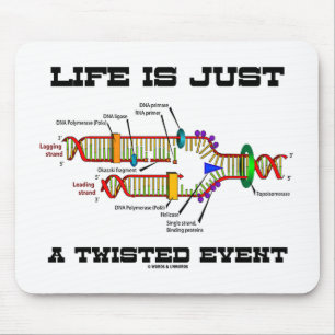 Das Leben ist nur ein geflecktes Ereignis (DNA-Rep Mousepad