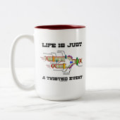 Das Leben ist nur ein geflecktes Ereignis (DNA-Rep Zweifarbige Tasse (Links)