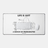 Das Leben ist nur ein Haufen Wahrscheinlichkeitsst Schreibtischunterlage (Tastatur & Maus)