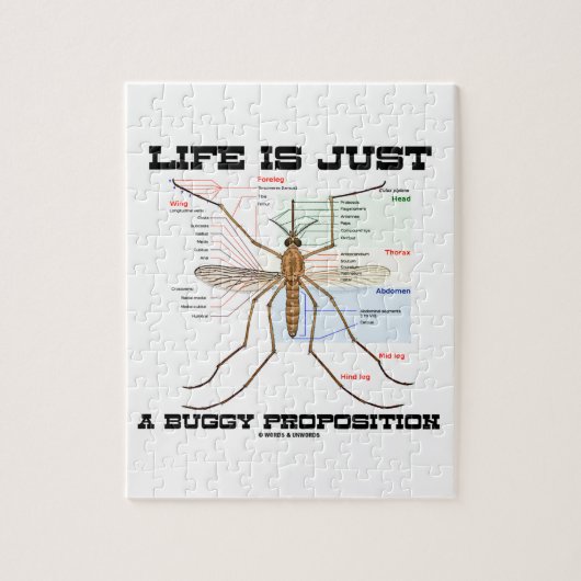 Das Leben ist nur eine Buggy (Moskito-Spaß) Puzzle (Vertikal)