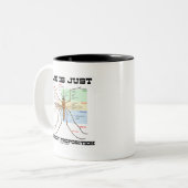 Das Leben ist nur eine Buggy (Moskito-Spaß) Zweifarbige Tasse (Vorderseite Links)