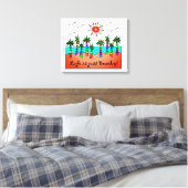Das Leben ist nur Strand Leinwanddruck (Insitu (Schlafzimmer))
