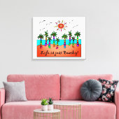 Das Leben ist nur Strand Leinwanddruck (Insitu (Wohnzimmer))