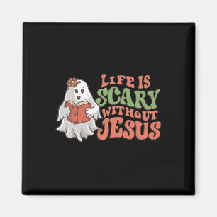 Das Leben ist ohne Jesus Christliches Halloween Re Magnet