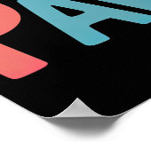 Das Leben ist pawsome mit Hunden Poster (Ecke)