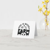 Das Leben ist PERSONALISIERT besser auf dem Bauern Karte (Gelbe Blume)
