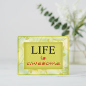 Das Leben ist phantastisch Postkarte (Stehend Vorderseite)