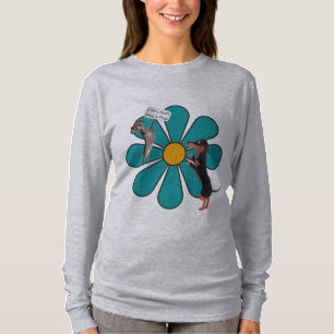 Das Leben ist rau, umarme einen süßen Blumen-Dachs T-Shirt