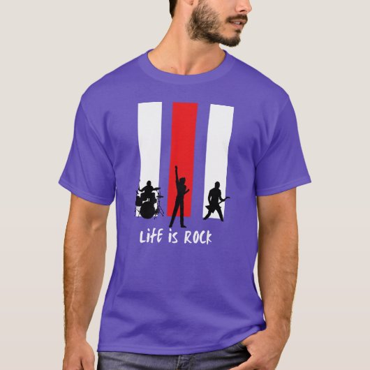 Das Leben ist Rock Freund T-Shirt (Vorderseite)